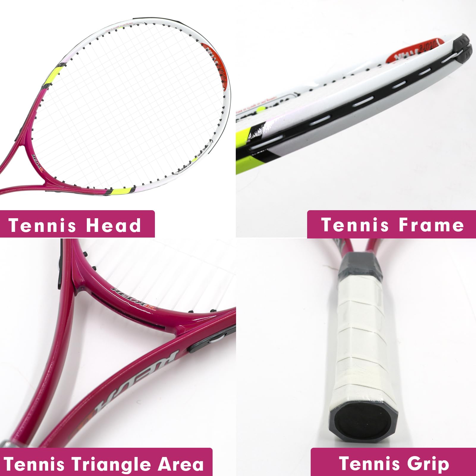 Lifup Raqueta de Tenis con Bolsa, para Niños de 5 a 12 Años, para Deportes, Entrenamiento