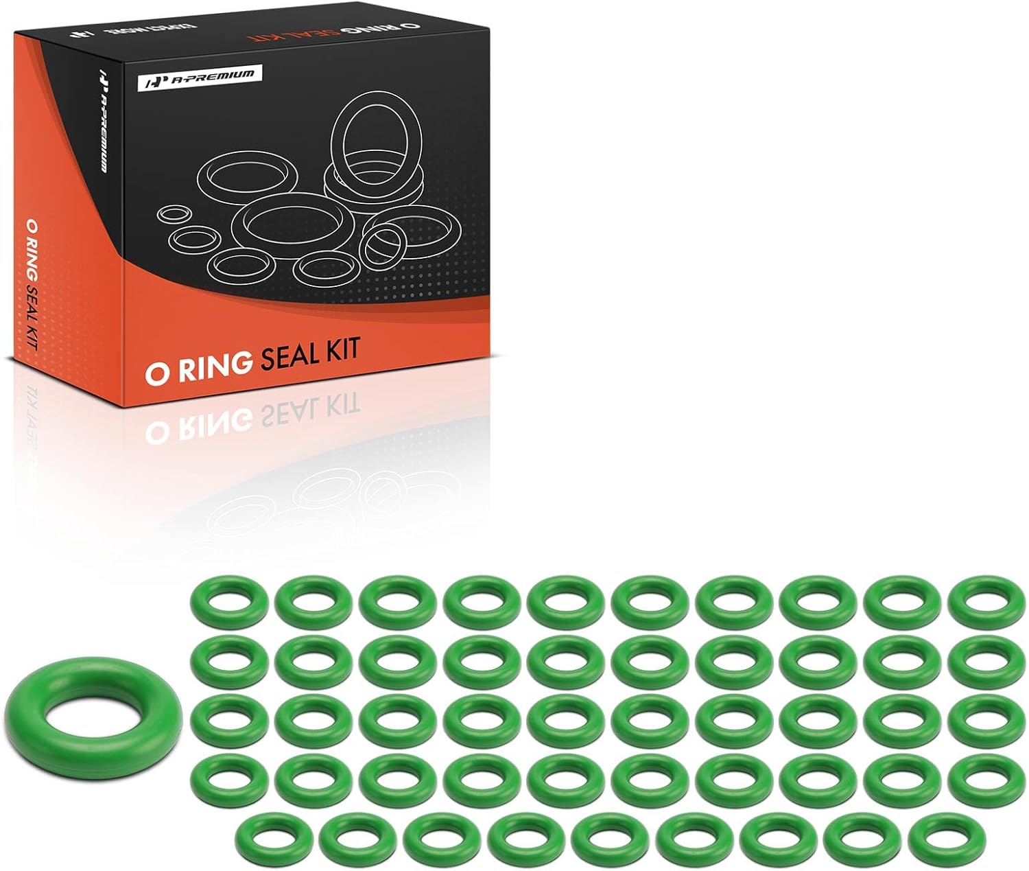 A-Premium Universal AC System Repair Kit, Exact ID (17.12±0.23mm) Exact CS (5.33±0.13mm), HNBR, 50Pcs