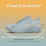 Hawkwell Women's Cloud Zero Active Cushion Breathable Tennis Fashion Walking Sneakers Gym Medical Work Shoes