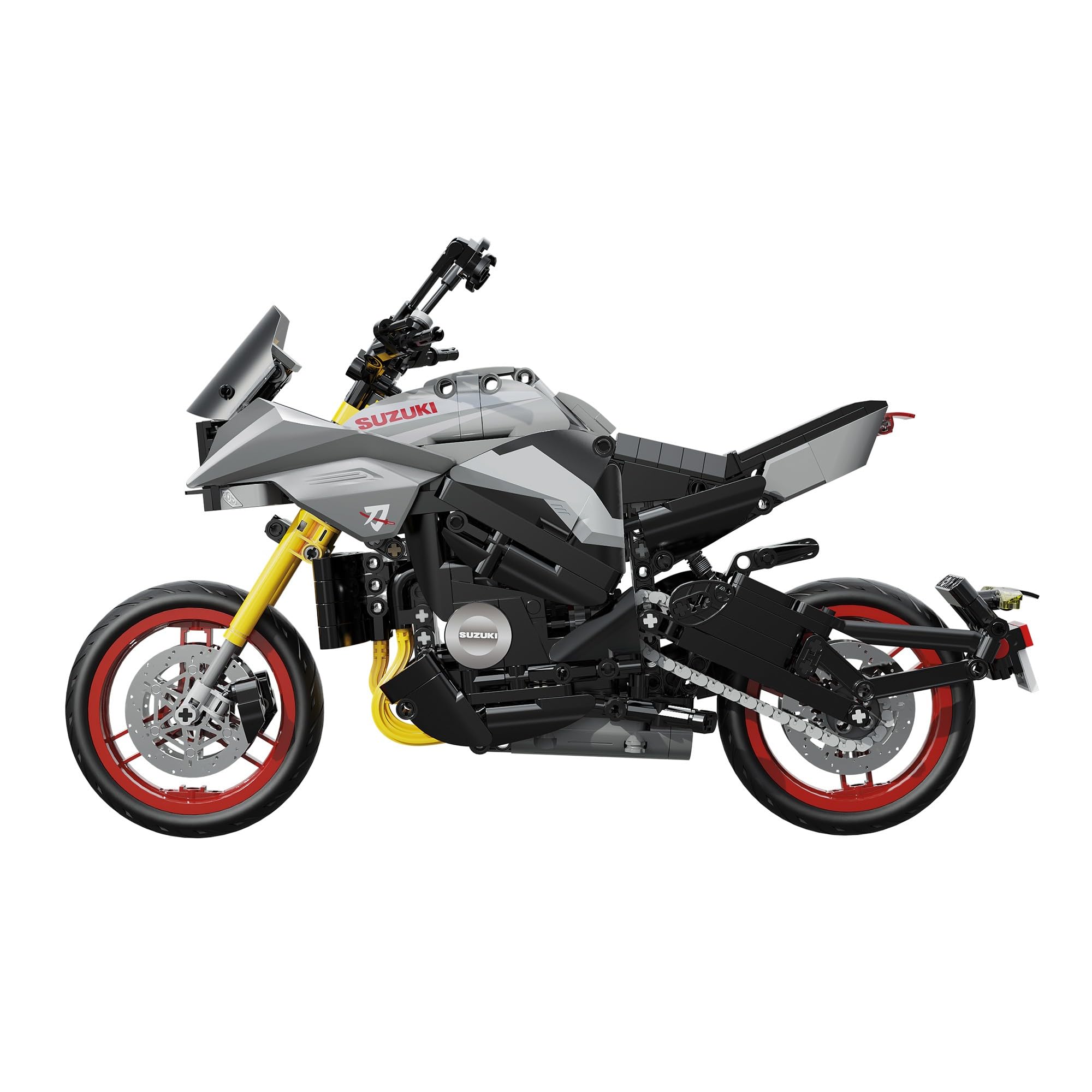 Cada - Suzuki CATANA 2022 - Set de construcción - Moto de Carretera - De Color Gris-Negro -1104 Piezas - + 8 años - Escala 1:6 (DEQUBE 927DE59021)