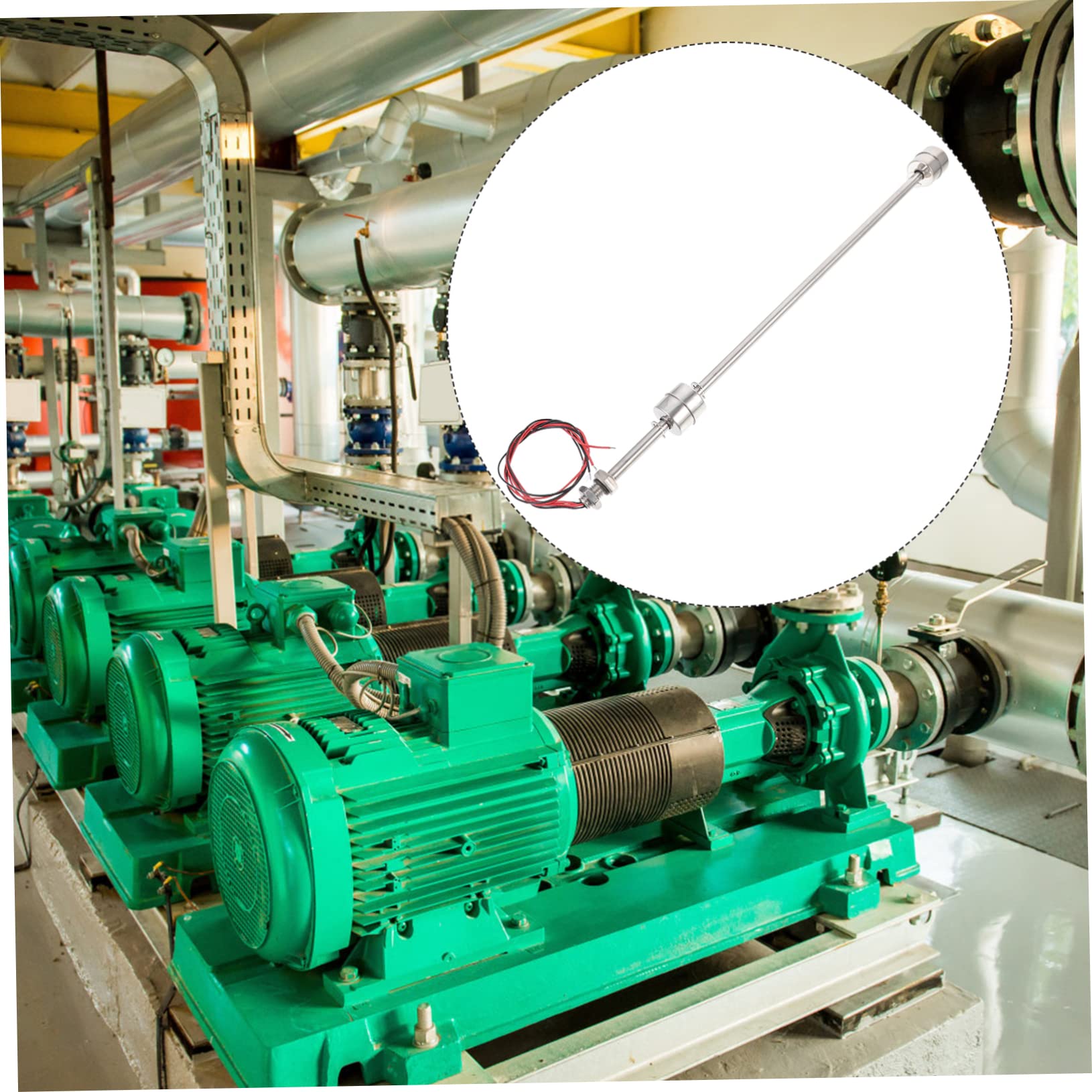UPKOCH 2pezzi Sensore Di Galleggiante Acciaio Inox Per Serbatoi Monitoraggio Preciso e Affidabile Accessorio Per Acquari Funzione Pratica e Semplice