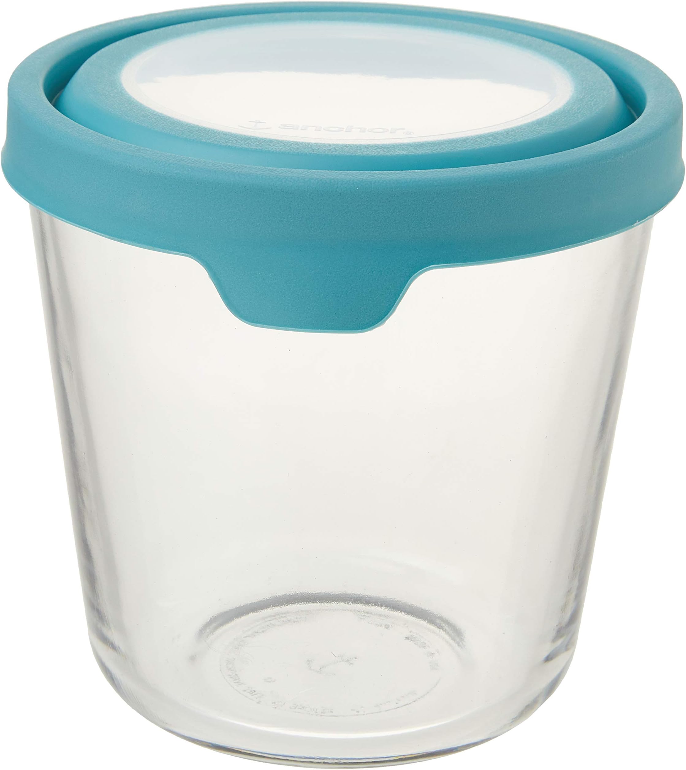 11838AHG17 Trueseal Glass Food Storage Containers Airtight Lids, 3.5 Cup Tall, Mineral Blue 7-Cup Tall Blue 11839AHG17