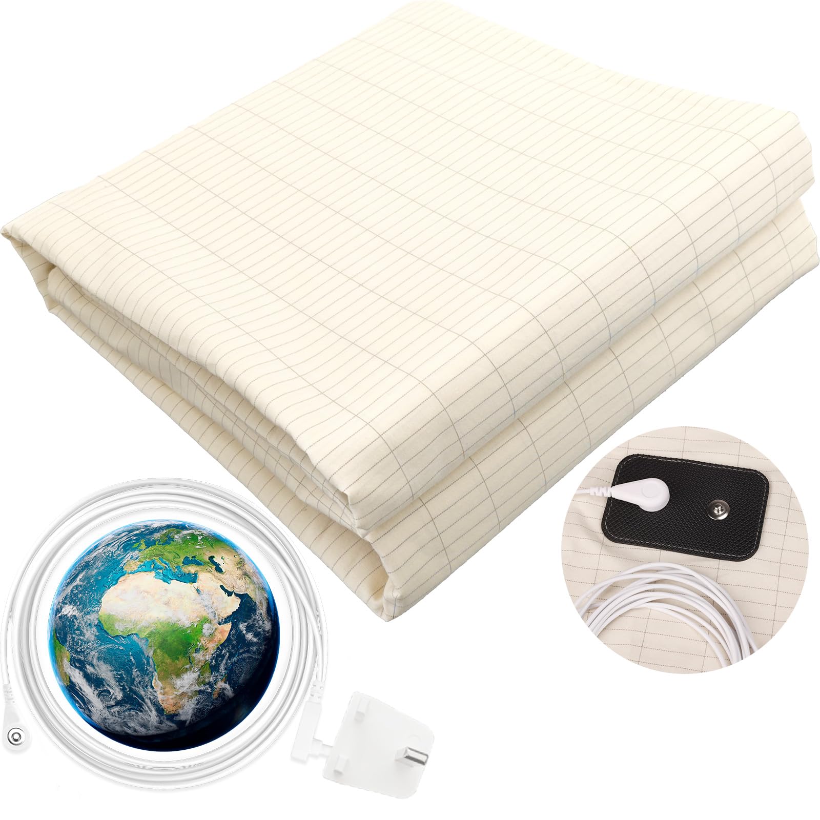 Drap de mise à la terre contre le stress pour retrouver un sommeil doux