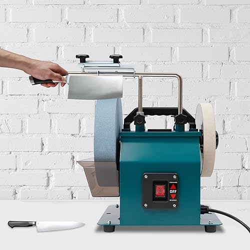 Miniatura 8 de Amoladora refrigerada por agua 240W Sistema de afilado refrigerado por agua Motor 110V Máquina de pulir de cuchilla eléctrica W10 "Piedra de afilar