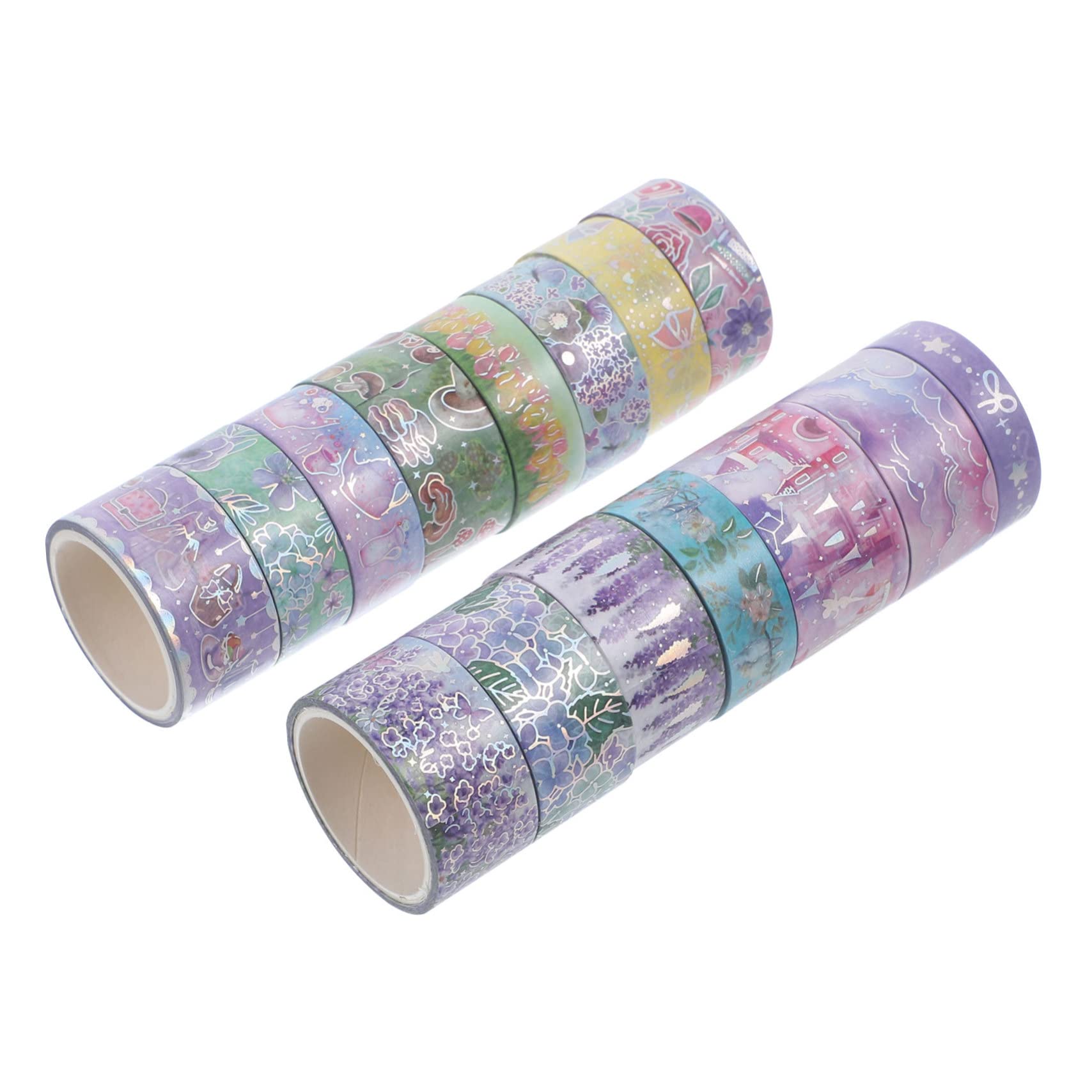 NUOBESTY 45 Nastro Washi Decorativo Di Adesivi Per Scrapbooking e Pianificazione Design Creativo e Riposizionabile Materiale Carta Giapponese Di Qualità Per Decorare e Personalizzare