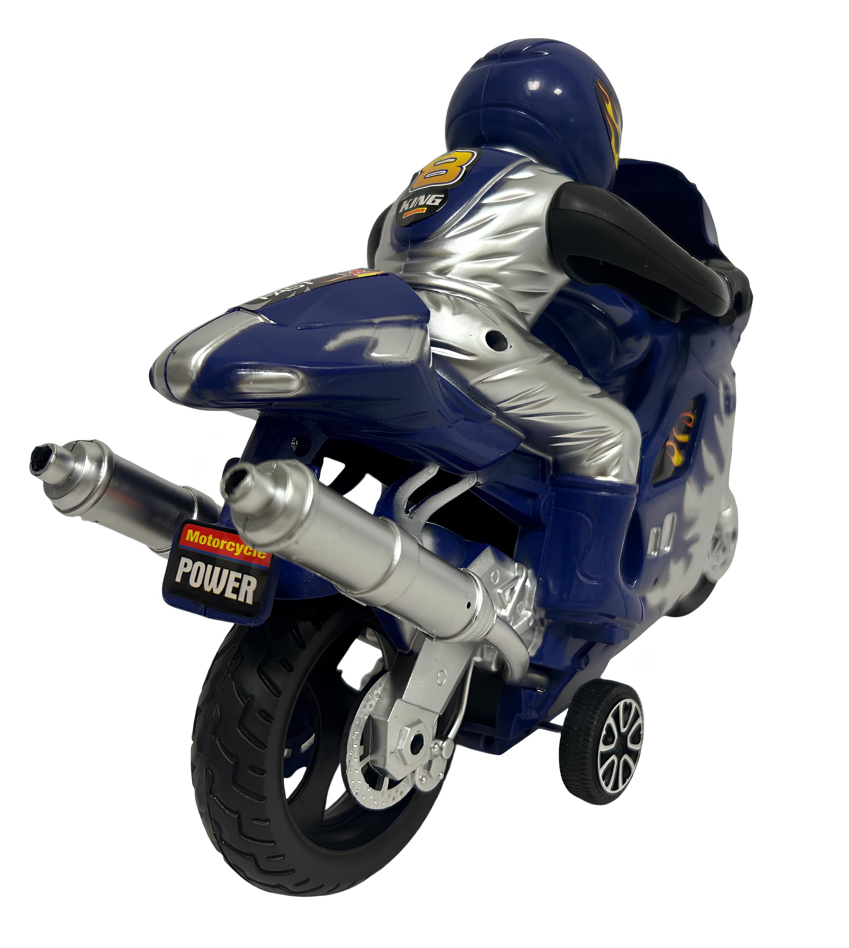 Moto Jouet pour enfants Maxi Moto avec Pilote avec Mouvement Embrayage de Course Super Racing Moto Route Vélo Sport de Route Jouet pour Enfants Couleurs Assorties
