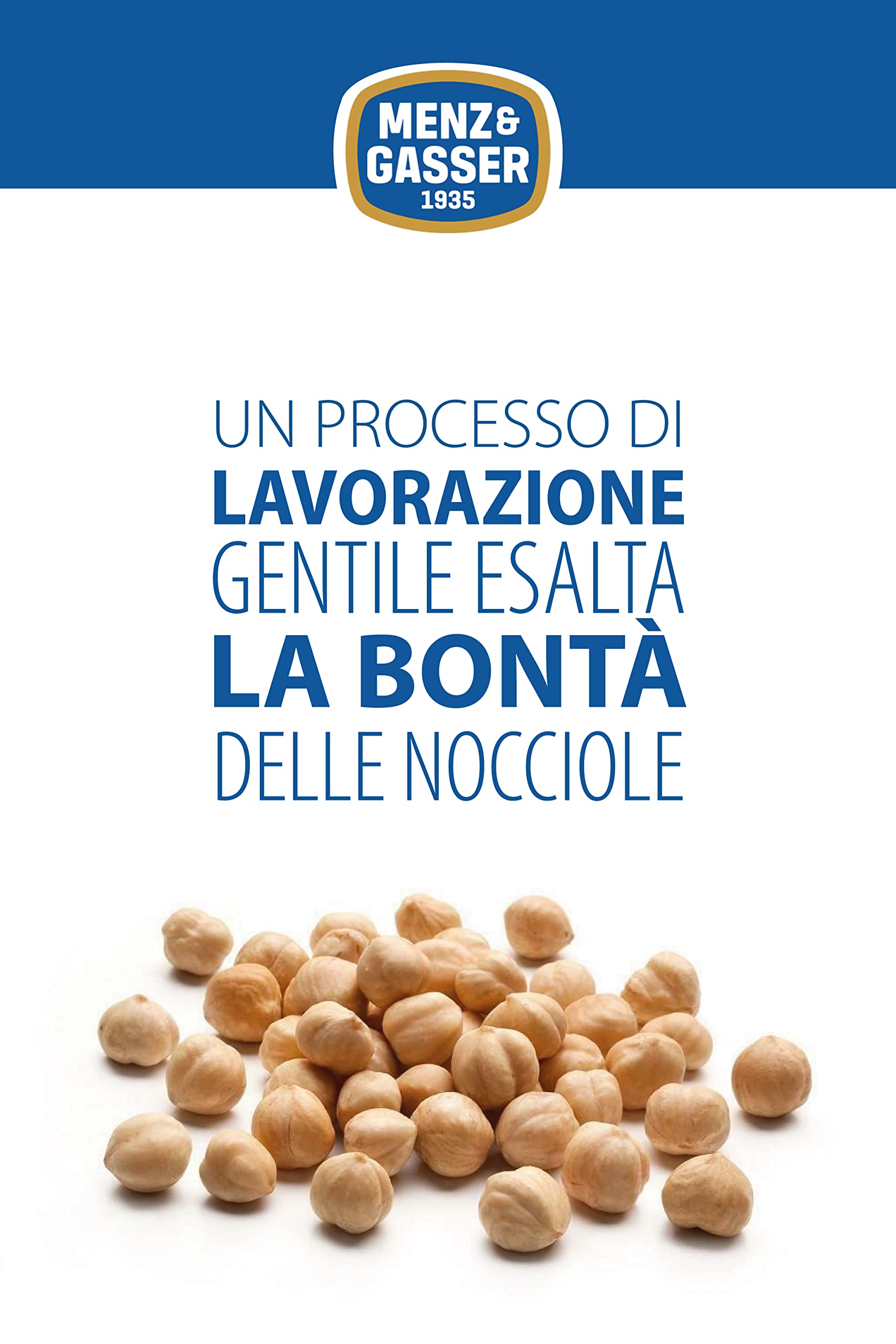 Menz&Gasser Nocciolino, Crema di Nocciole Monodose, con Nocciole, 120 Porzioni x 20 g