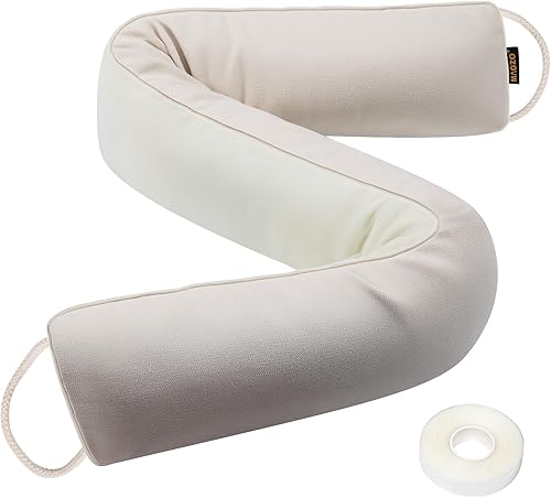 Miniatura 9 de MAGZO - Tapón de ruido para puerta bloqueador de corrientes de aire, reductor de ruido, tapón de aire resistente para la parte inferior de la