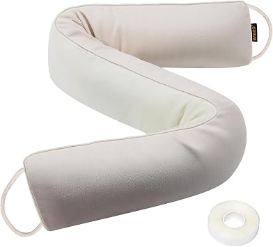MAGZO Under Door Draft Stopper 32 Inches, White