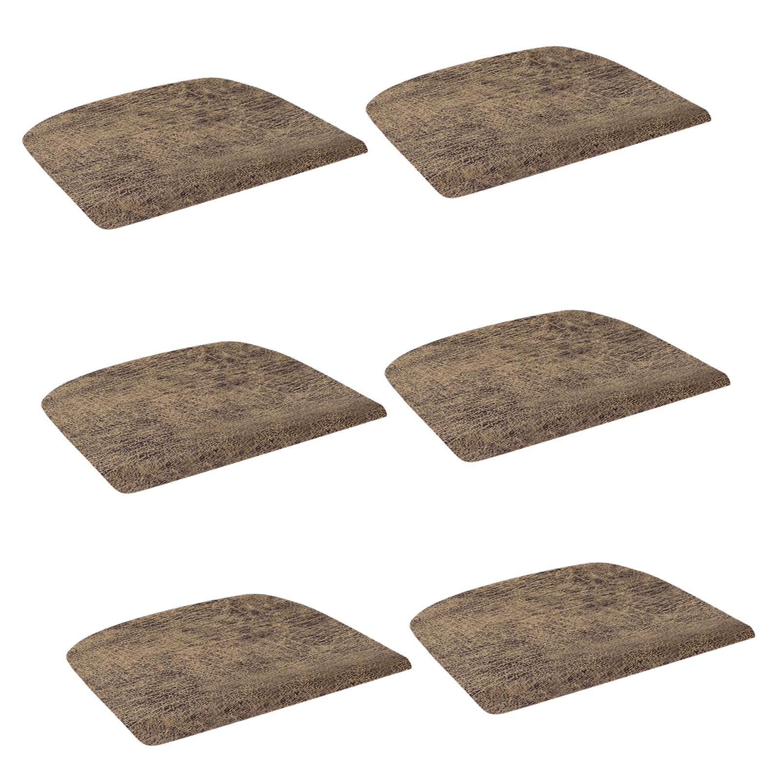 Carotoe Dark Brown Stretchable Antislip Pu Leather Chair Cover Seat Cushion Dining Chair Seat Cover