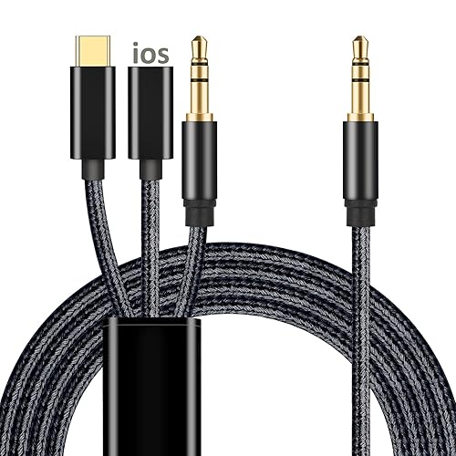 Miniatura 8 de Azddur - Cable auxiliar 3 en 1 para automóvil, cable de audio para auriculares estéreo de automóvil compatible con Google Pixel 53XL, OnePlus,