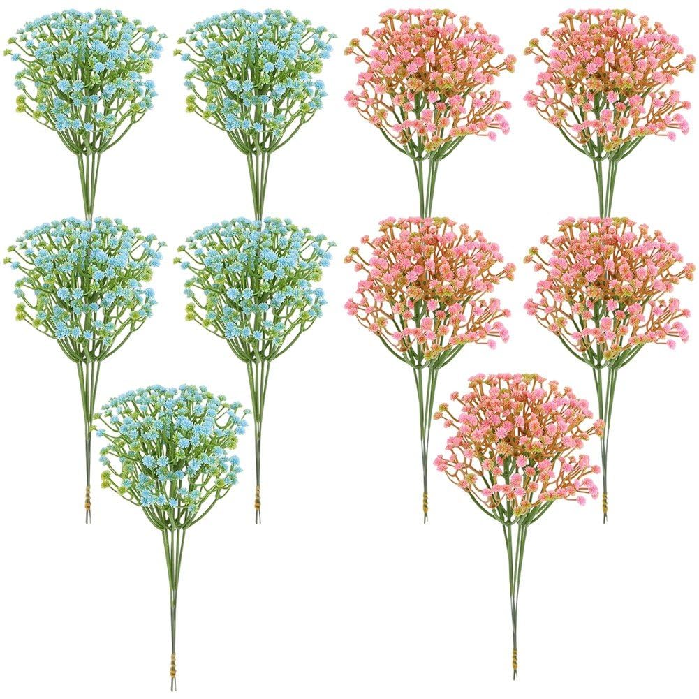 Danlai 60 Pcs Artificial Gypsophila Flower, Flower Plant Ornament for Wedding Party Indoor Scene, Vase Layout Decoration