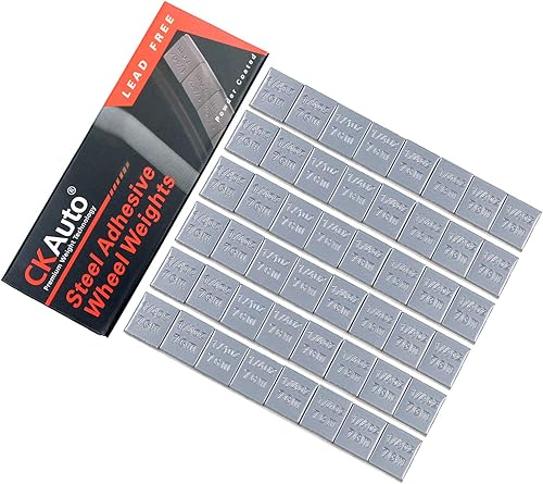 CKAuto 14 onzas, 0.25 onzas, gris, adhesivo adhesivo en pesos de rueda, tipo EasyPeel. Coches, camiones, SUV, motocicletas, autos RC. Perfil bajo,