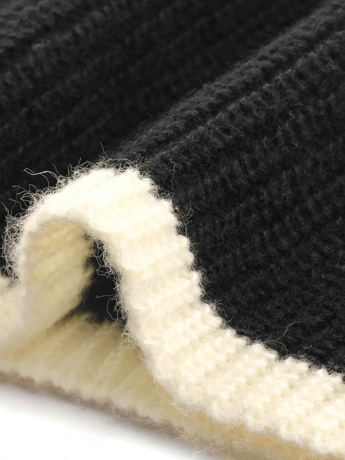 Allegra K Women Long Sleeve Pullover Sweaters Striped Lapel Collar Color Block Casual Loose Blouses Tops - Image 5