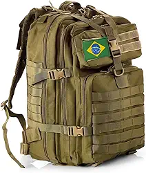 THURAM Mochila Tática 50L, Sistema MOLLE, Grande Capacidade para Trilhas, Acampamentos, Caça e Aventura - Mochila Resistente para 3 Dias de Emergência e Atividades ao Ar Livre