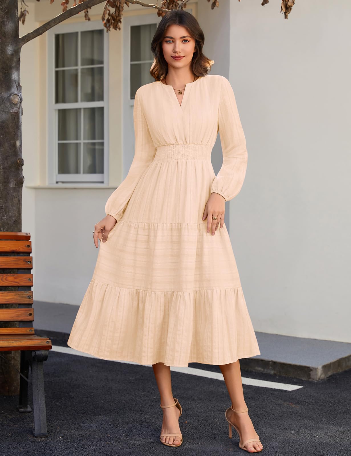 heekpek Vestidos Mujer Elegante de Casual Fiesta Largo