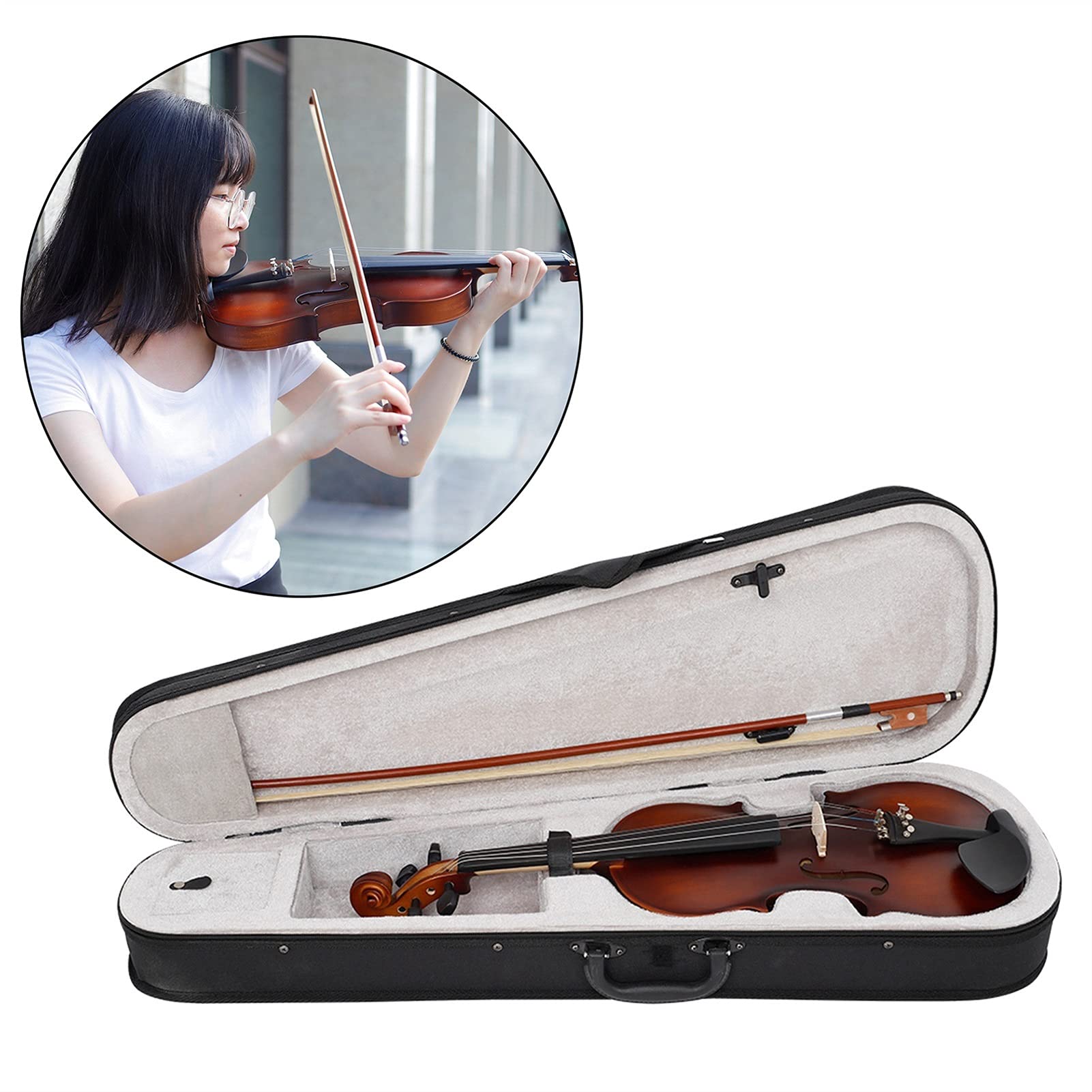 Amazon.co.jp: バイオリンセット 新しい4/4サイズの音響練習バイオリン
