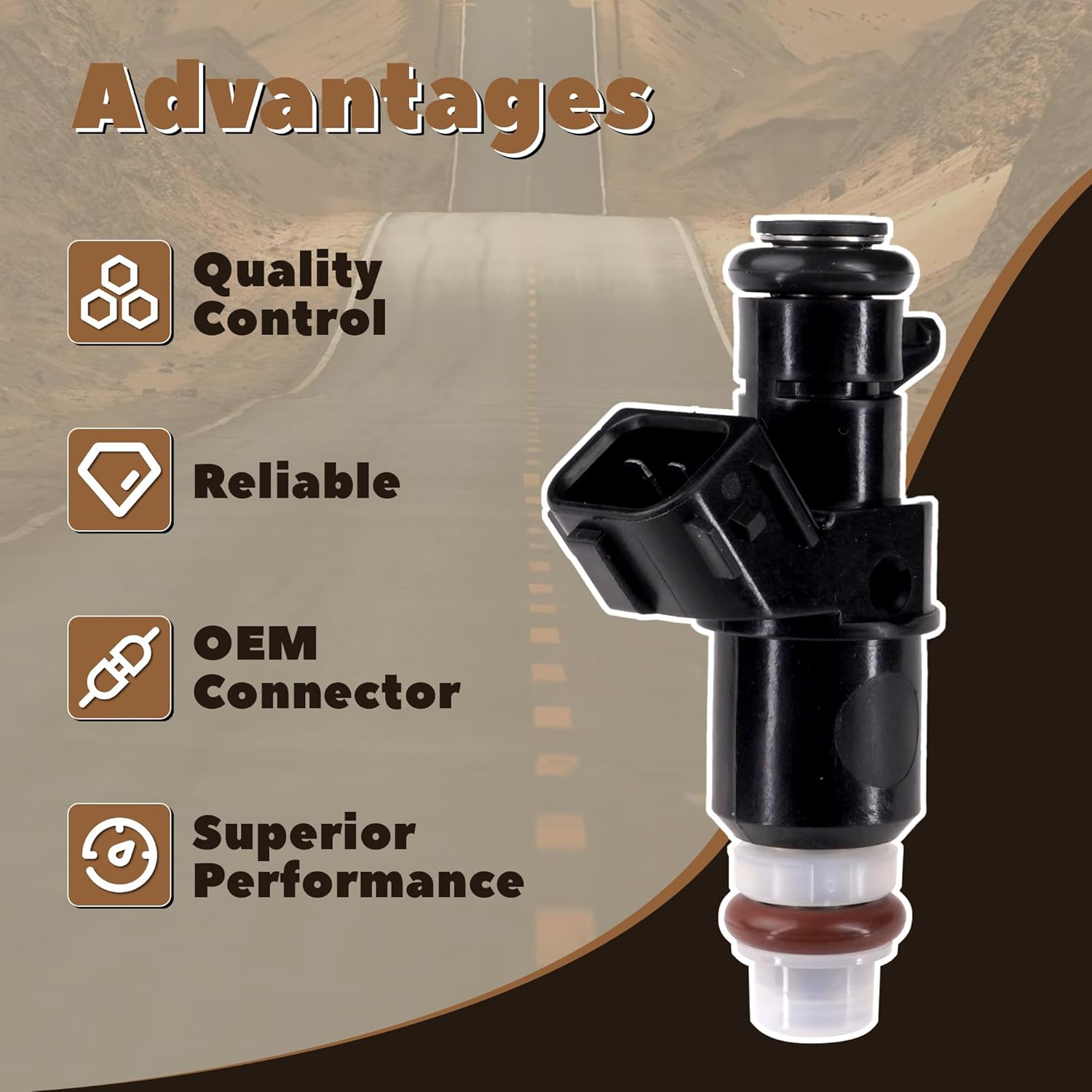 Fuel Injectors Fits For-Honda Accord 2003-2007 Odyssey 2005-2017 Pilot 2005-2011 Ridgeline 2006-2014 for-Acura MDX 2003-2006 TL 2004-2008 for-Saturn Vue 2004-2007 8001492N FJ485