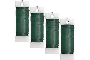 4 Pack 120 Yards Floral Green Garden Wire