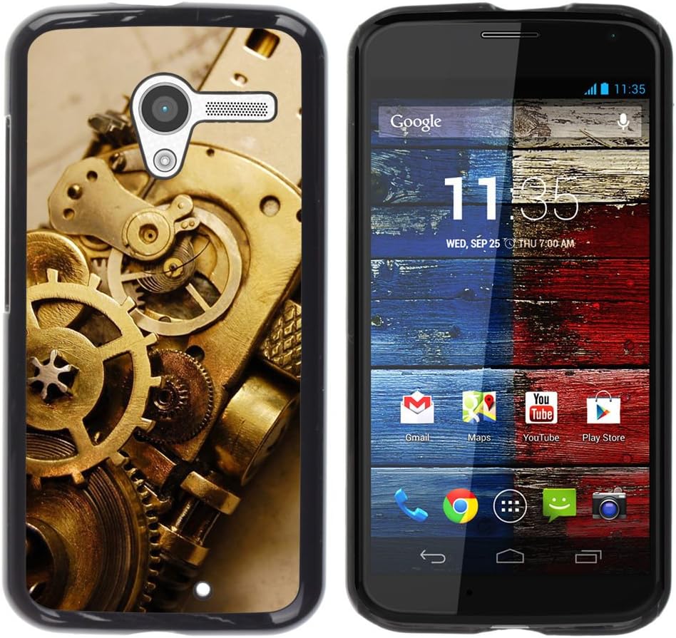 TaiTech / Hard Protective Case Cover - Tech Watch Clock Metal Design Symbol Art - Motorola Moto X 1 1st GEN I XT1058 XT1053 XT1052 XT1056 XT1060 XT1055
