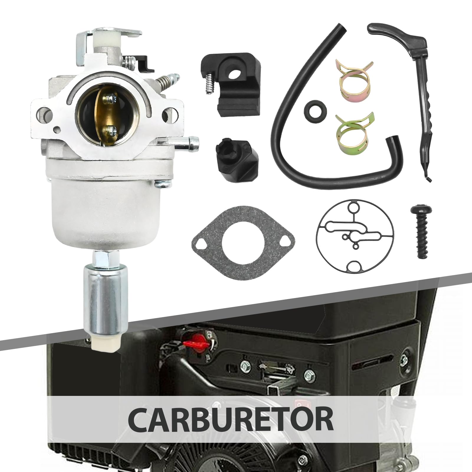 Saihisday Carburador 594492 con kit de afinación, repuesto para motores BS 500cc 17.5HP, sustituye a 27761152