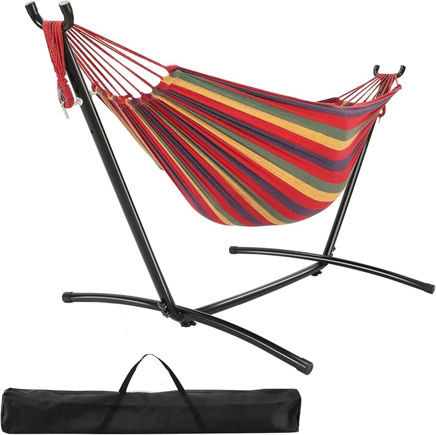 室内搬入設置無料 ハンモック 自立式スタンドセット ダブルサイズ 室内