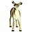 FUNSHOWCASE African Jungle Animals Female Red Deer Hind Toy Figure Realistic Plastic Figurine Height 3.1-inch
