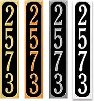 Vista 17 de Placa de dirección de metal personalizada, señales de números para placa de pared de casa, señal de dirección con nombre de calle, números de casa