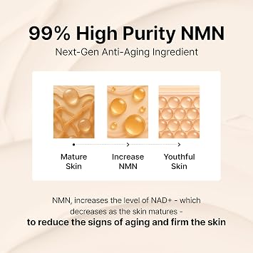 Siore NMN Deep Glow Rich Cream | Plumping and Firming Face Moisturizer with 99% Purity NMN 10,000ppm, Salmon DNA PDRN and Alpha-Lipoic Acid | Korean Pharmacy Anti-Aging Skin Care