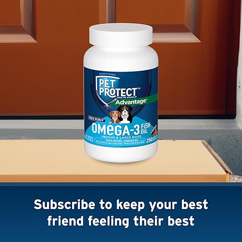 Miniatura 9 de Pet Protect Suplemento Omega-3 para perros ML - Mezcla patentada de forma libre, apoya una respuesta inflamatoria normal, cápsulas de punta de corte