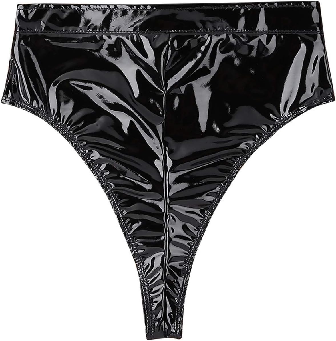 Active Lingerie Latex PVC Panties Womens Underwear High Cut Briefs Outfit Clubwear