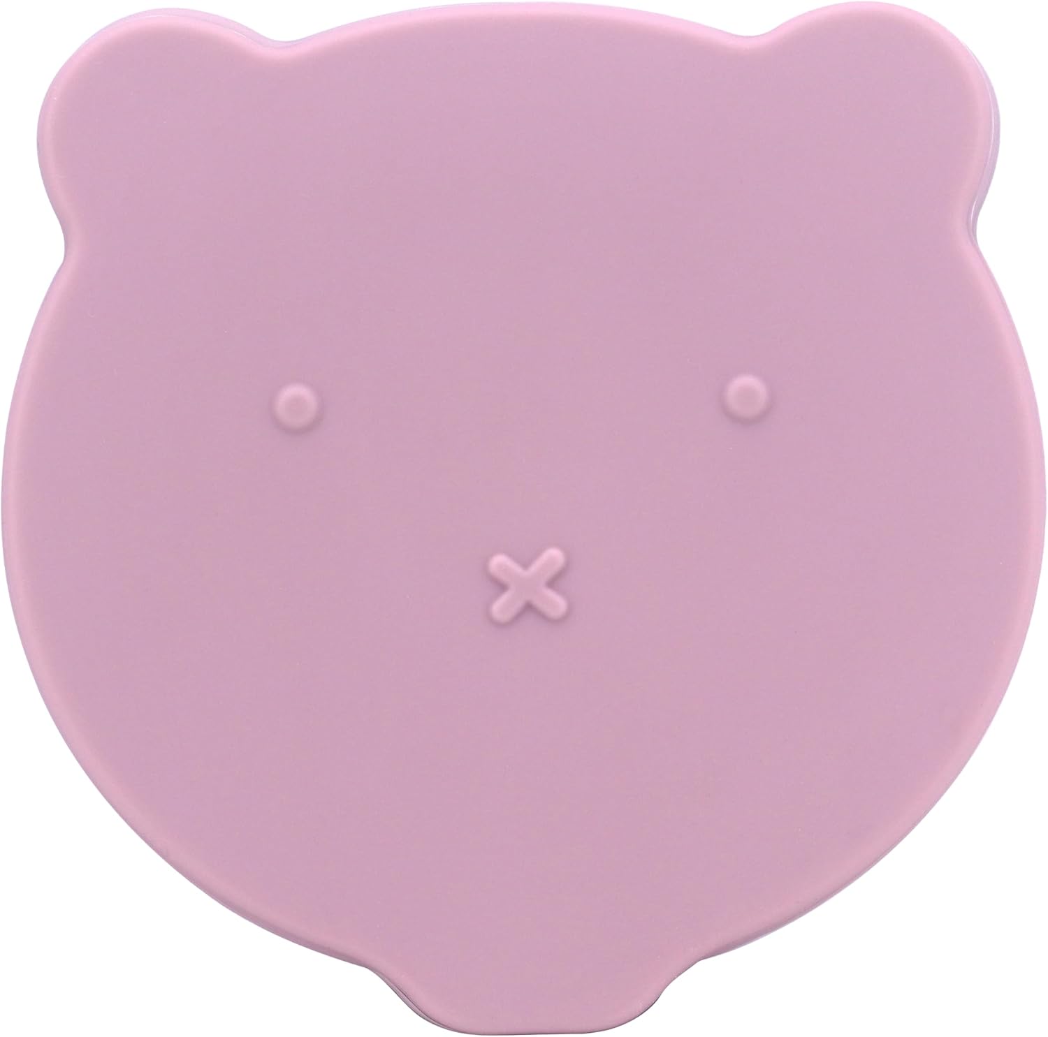 Silicone Snack & Fruits Container – Leakproof Durable and BPA-Free | for Daycare, Preschool, School, and Family Outings – Bear design 130 ML/4.4 OZ (Brownish Pink)