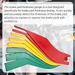 XINLIYA Car Brake Lining Thickness Gauge, 8-Piece SAE & Metric Vehicles Tire Thread Depth Gauge, Automotive Brake Pad Measure Tool Accessories, Universal for SUV, Truck, RV