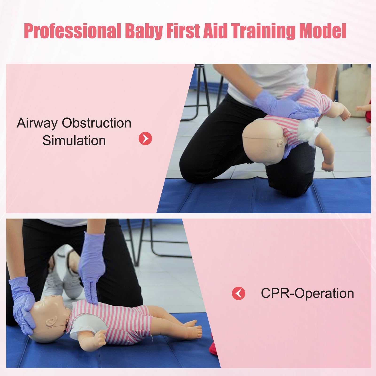 Maniqui de Reanimación Infantil, Maniqui de Entrenamiento de Primeros Auxilios, Maniquí de Reanimación Cardiopulmonar para Educación del Paciente y Enseñanza