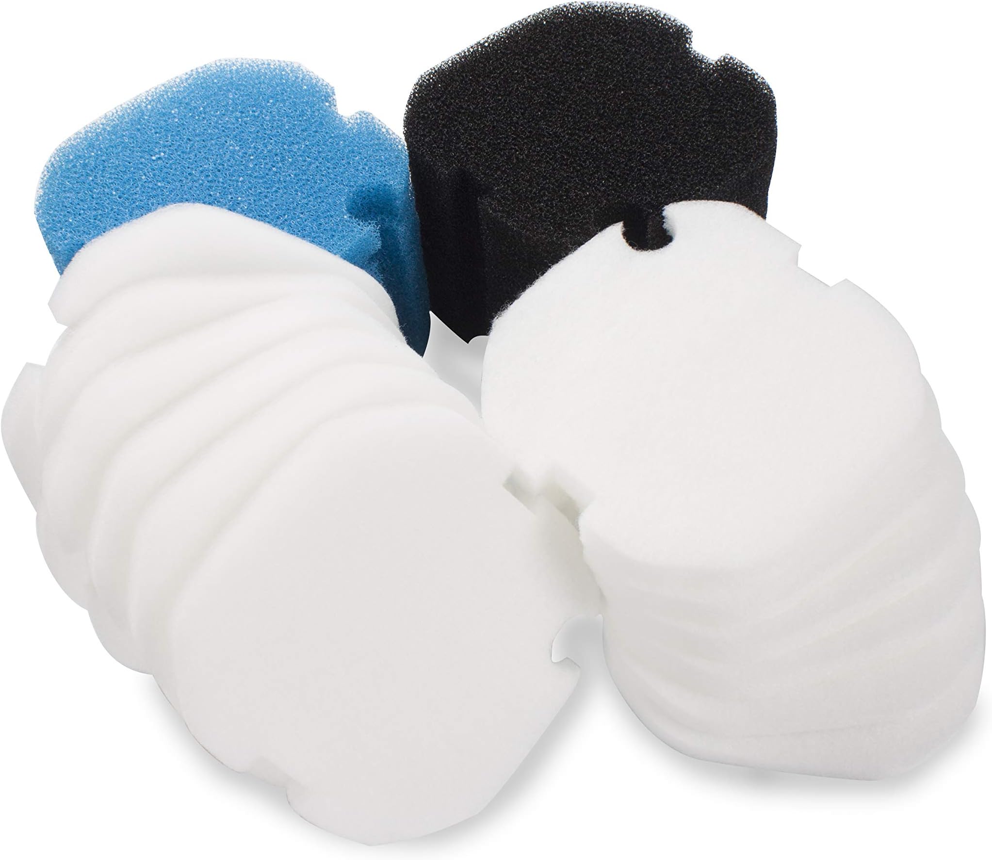 Sin Marca Esponja De Filtrado Fina De Color Negro Para AquaManta EFX 200 Filtro Externo (2 Piezas