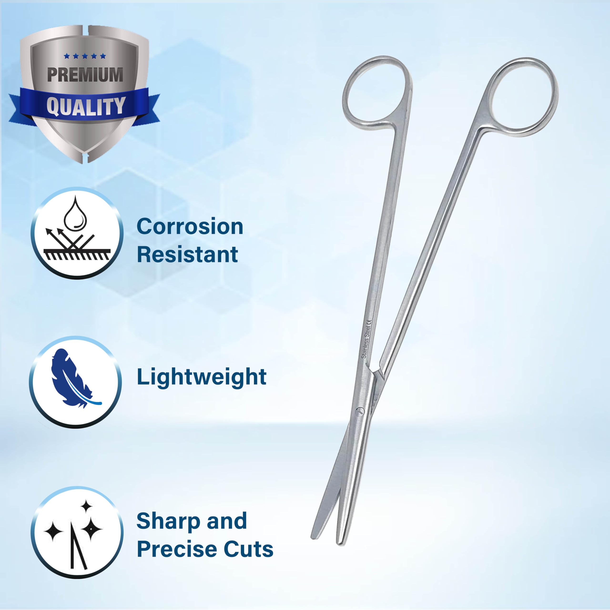 Metzenbaum Scissors - Precision Medical Stainless Steel -6