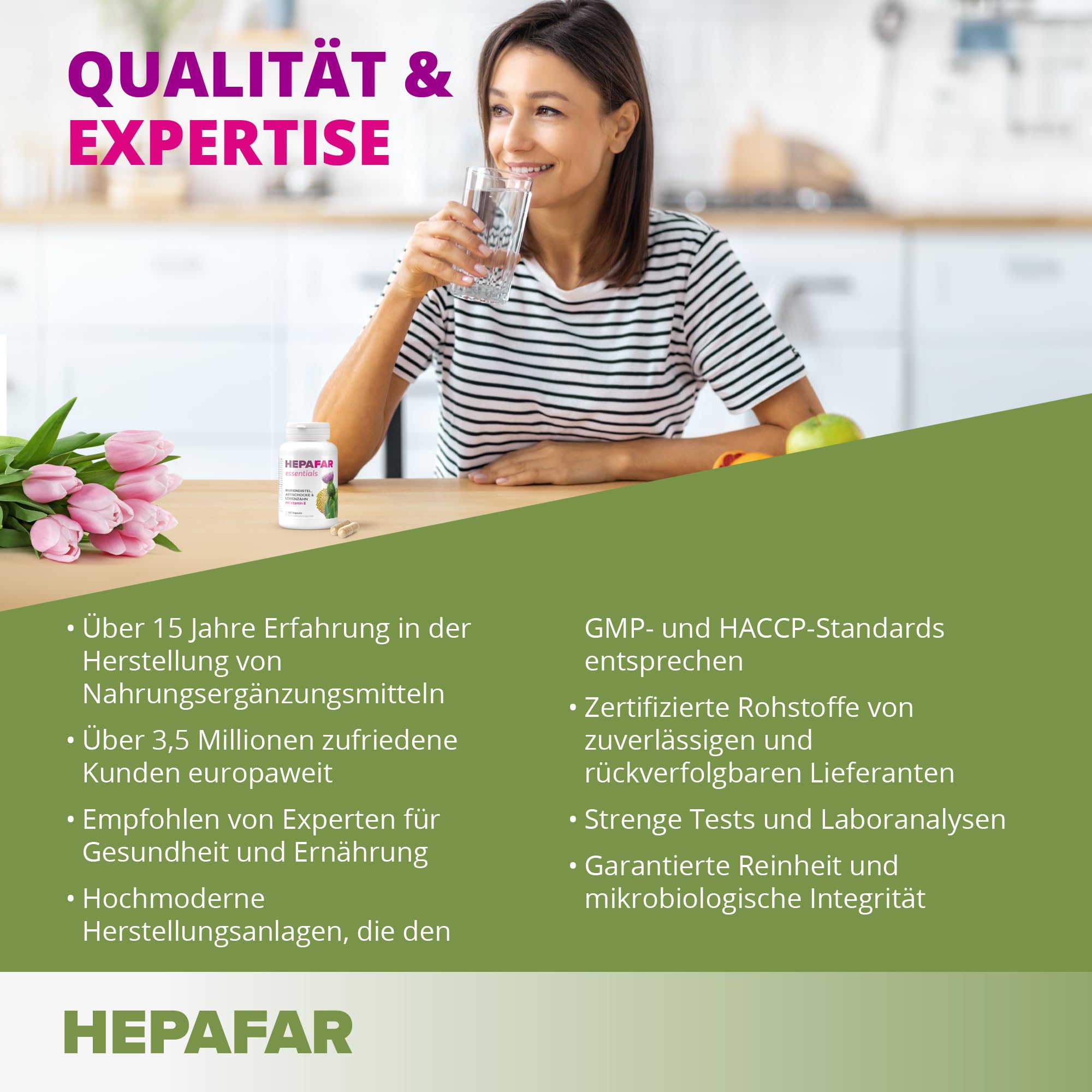 Sensilab Leberkur – 120 Hochdosierte Mariendistel Kapseln für 120 Tage – Leber Kur, Leber Komplex & Fettstoffwechsel – Mariendistel, Artischocke, Löwenzahn, Vitamin E – 80% Silymarin – Hepafar