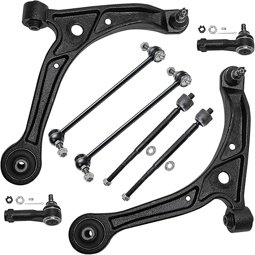 Miniatura 645 de Detroit Axle - Kit de brazos de control de extremo delantero RWD para Dodge Ram 03-06 2500 3500, 2 brazos de control superior con rótula 2 varillas