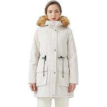 Orolay Womens Thicken Fleece Lined Parka Winter Coat Hooded Jacket with Removable Fur Collar