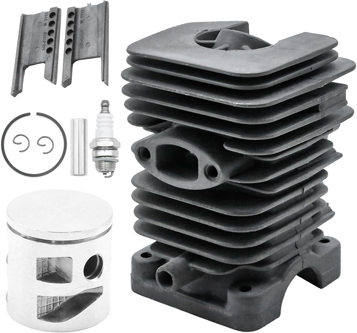 577424001 41MM Cylinder Piston Kit, Replacement for Poulan Pro PPB3416 PP4218 PP4218AVX P4018 PPB4018 P4018WM P4018WT Chainsaw, Replaces 530 07 18-85