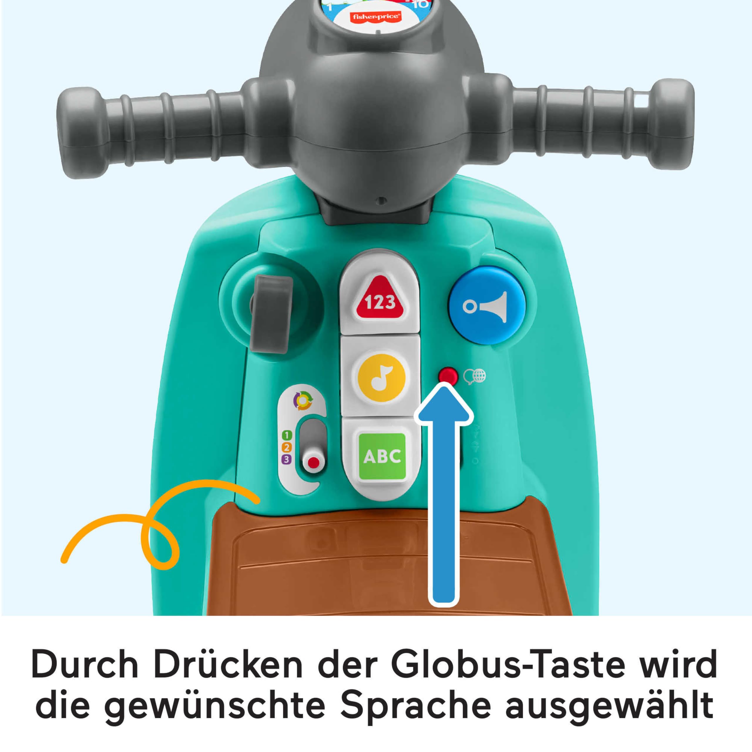 Fisher-Price Laugh & Learn-Roller zum Aufsitzen, mehrsprachig