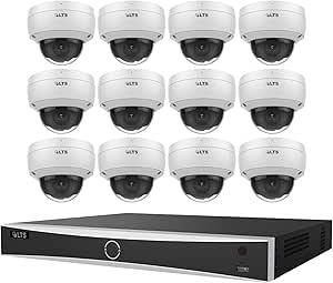 LTS LTN8716D-P16N with 2TB HDD + CMIP7042W-28MA 16-ch PoE 4K NVR w/ 2TB HDD + 4MP Dome IP Camera (12 Cameras) asin的图片