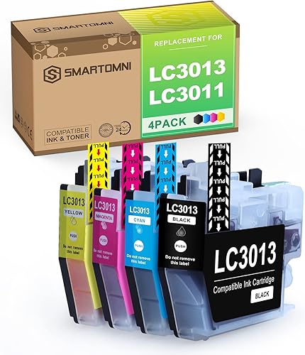 S SMARTOMNI LC3013 LC3011 - Cartucho de tinta compatible con Brother LC 3013 LC 3011 para Brother MFC-J690DW MFC-J895DW MFC-J491DW MFC-J497DW Color