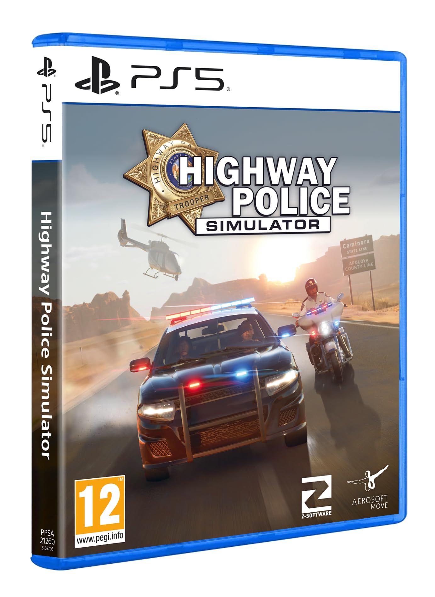 Carátula de Highway Police Simulator para PS5 (edición PAL España)