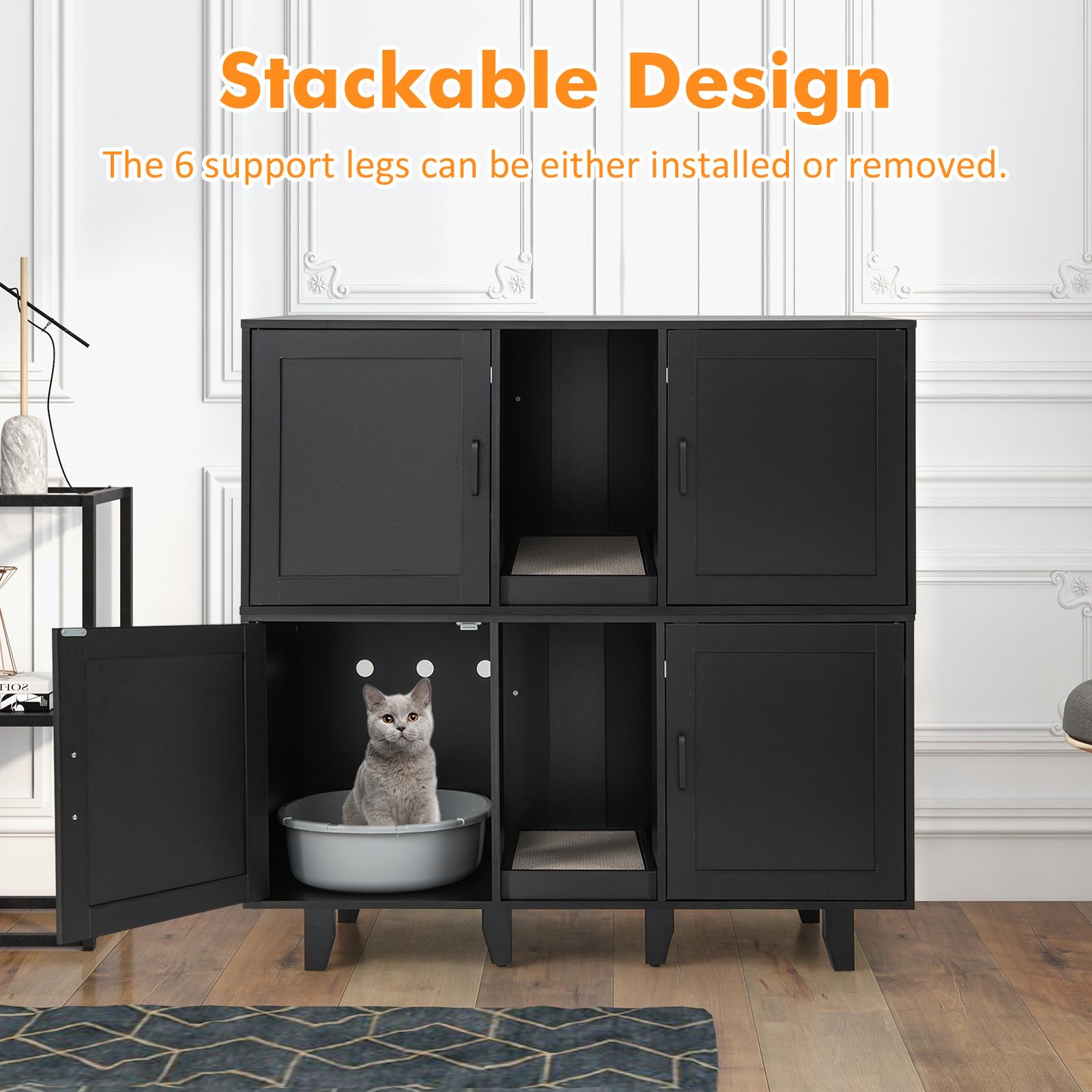 Cat Enclosure Giantex Cat Litter Box Enclosure Cat Washroom