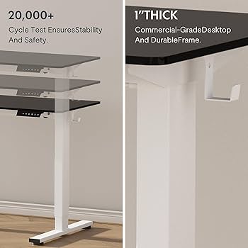 TRAFFICデスクユニオン特典BOX Amazon.com: FLEXISPOT EN1 One-Piece Standing Desk 48 x 30
