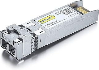 Industrial Grade 10GBase-SR SFP+ Transceiver, 10G 850nm MMF, up to 300 Meters, Compatible with Cisco SFP-10G-SR, Meraki MA-SFP-10GB-SR, Ubiquiti UniFi UF-MM-10G, Fortinet, Mikrotik, Netgear and More
