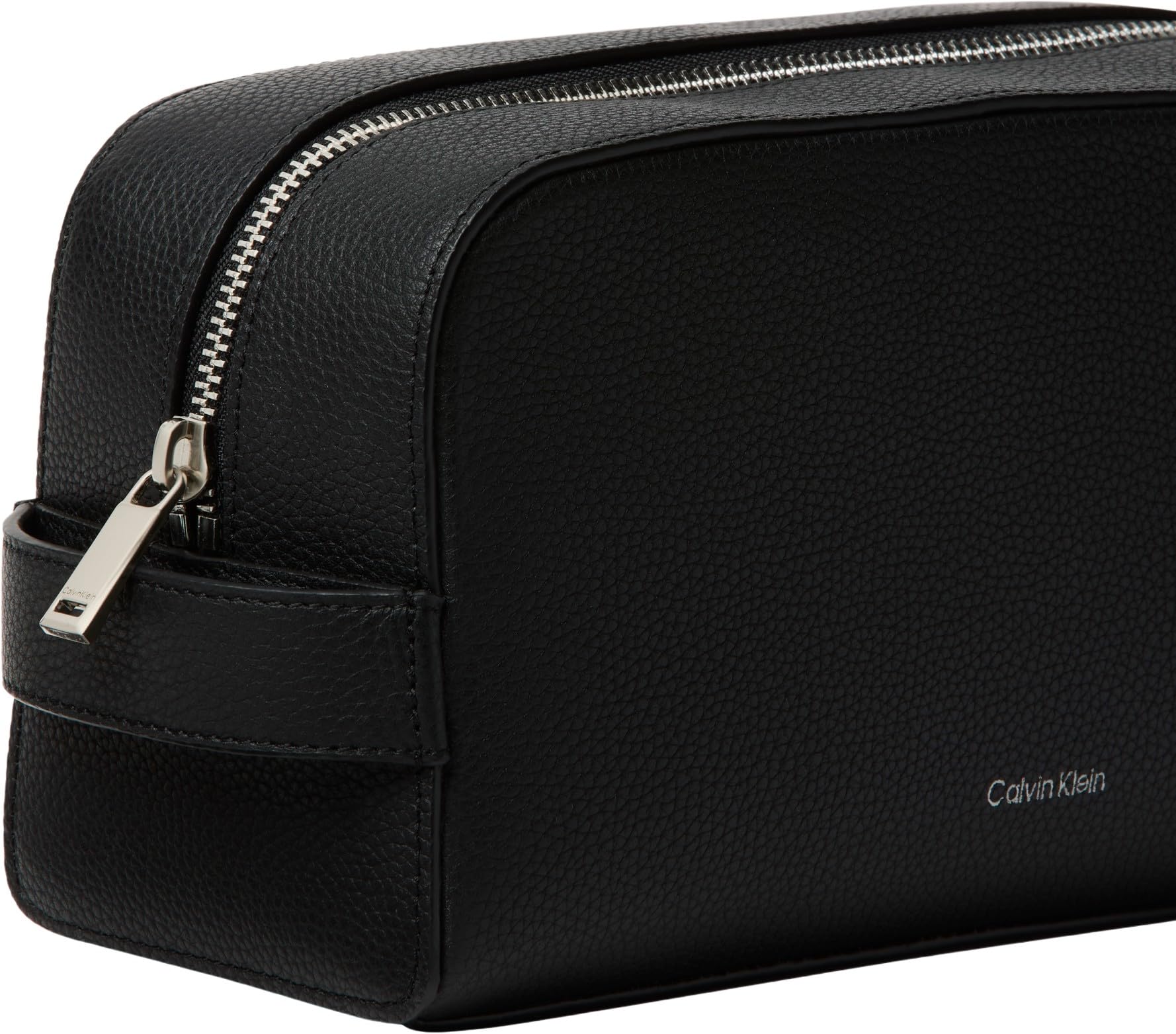 Calvin Klein Herren Kulturbeutel Foil Emboss mit Trageschlaufe, Schwarz (Black), Einheitsgröße