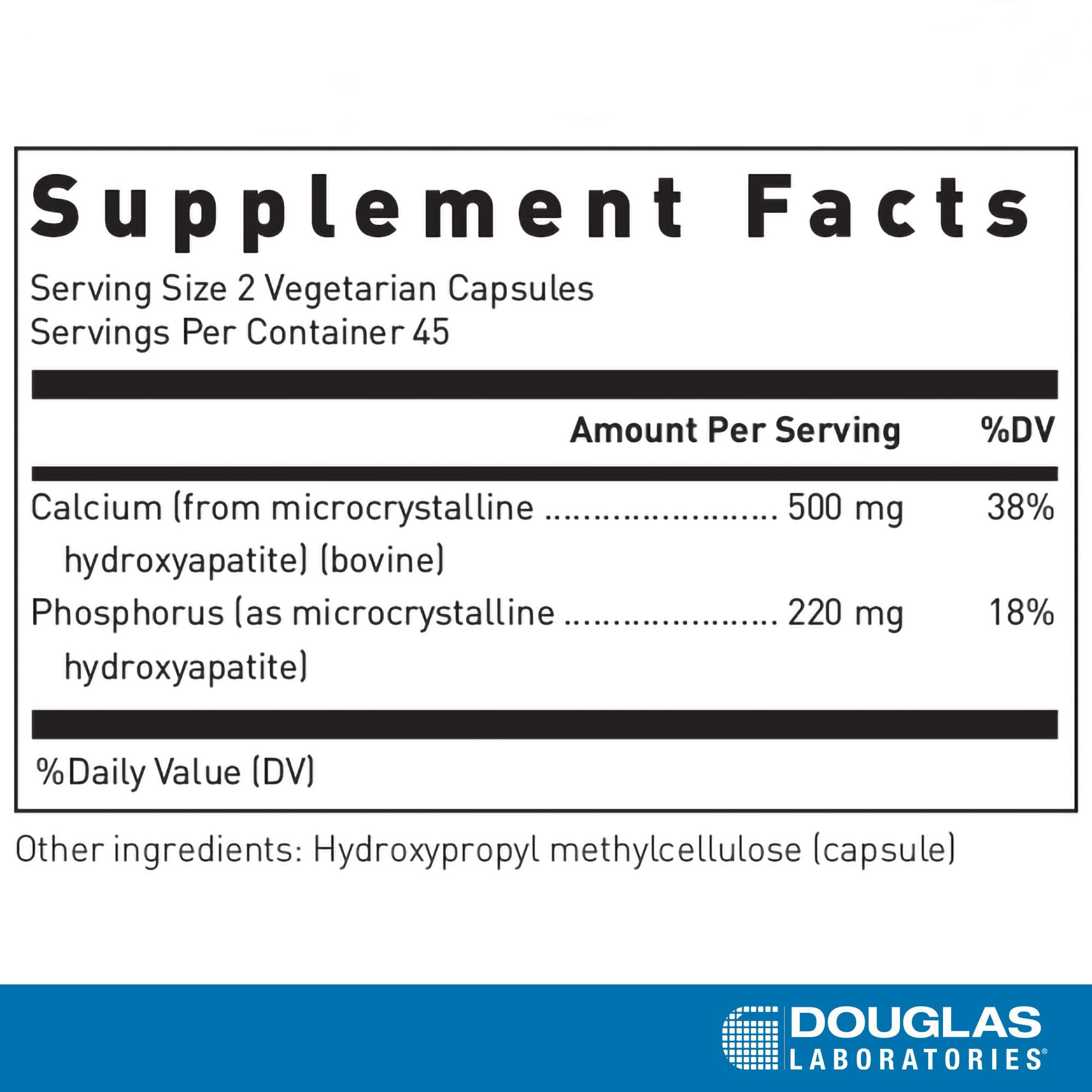 Douglas Laboratories Calcium Microcrystalline Hydroxyapatite, 90 — Amazon image 2