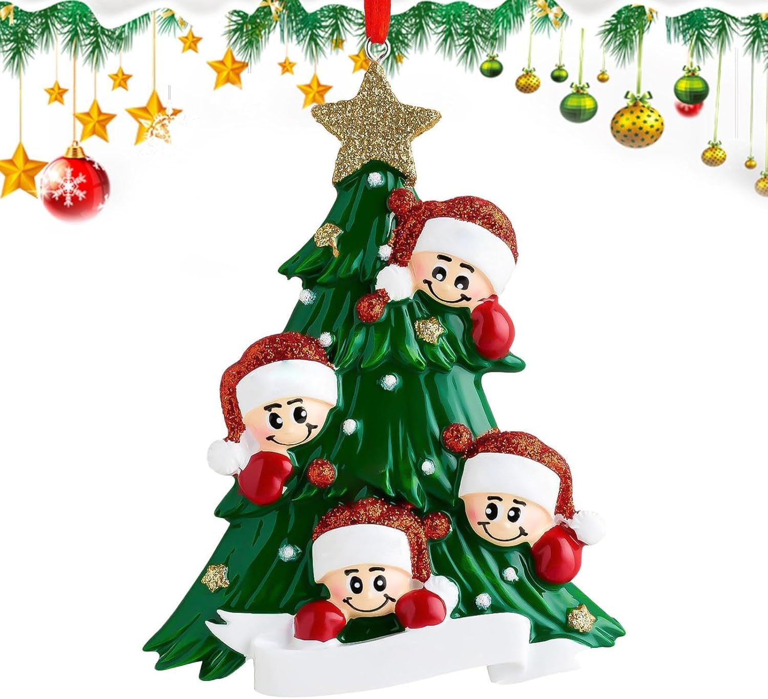 Shaped Ornament Tabletop Ornaments Decorations with Cute Figurine Design,Christmas Tree Decoration Pendant, Party Home Table Craft for Christmas